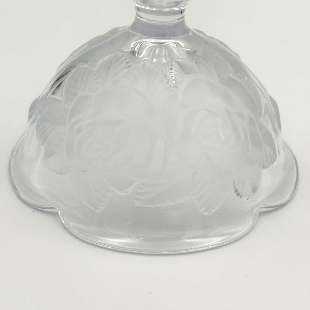 Vintage Mikasa Winter Rose Frosted Crystal‎ Pedestal Bowls, Set of 3 - Picture 5 of 9